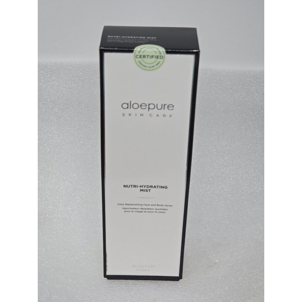 Aloette Aloepure Nutri-Hydrating Mist Daily Replenishing Face & Body Spray 8 oz